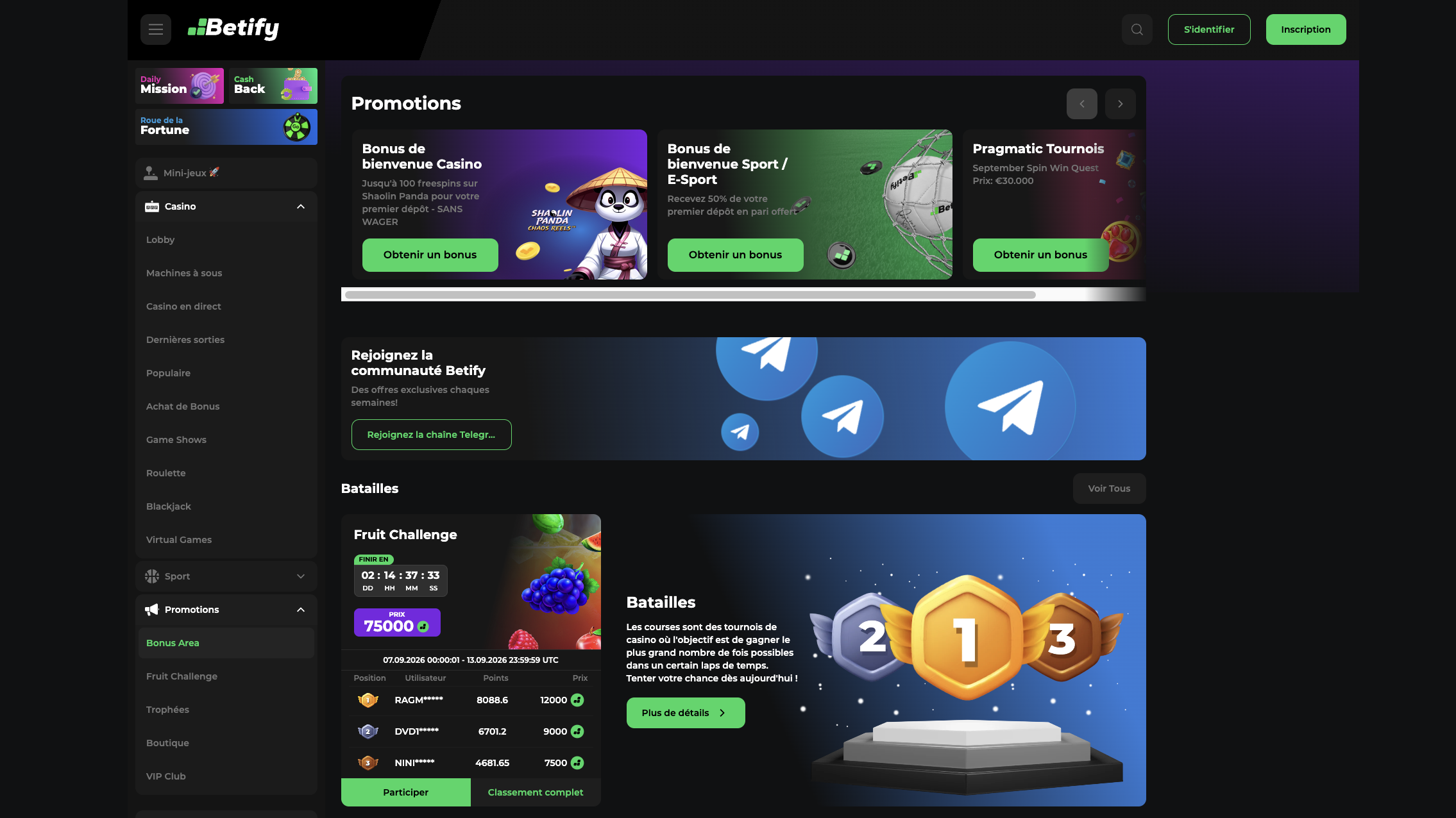 Betify Casino : site officiel 2026